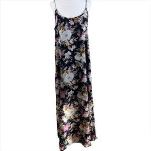 Shein Women's Navy Floral Dress Medium